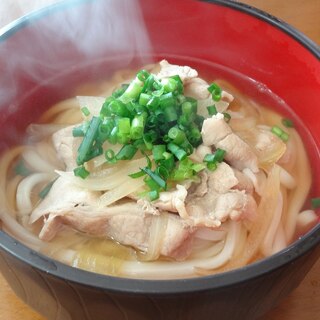 讃岐うどんで簡単に！あったか～い肉うどん